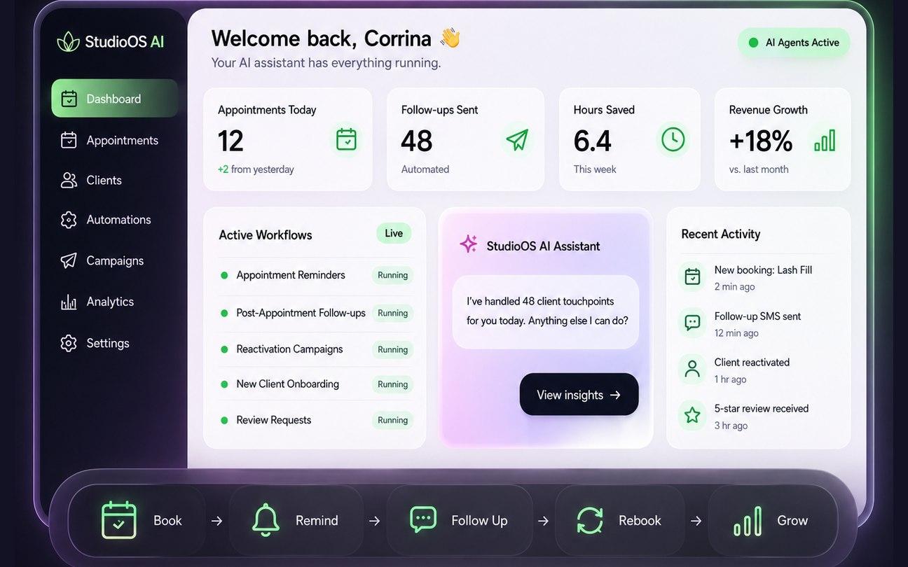 StudioOS AI — product preview